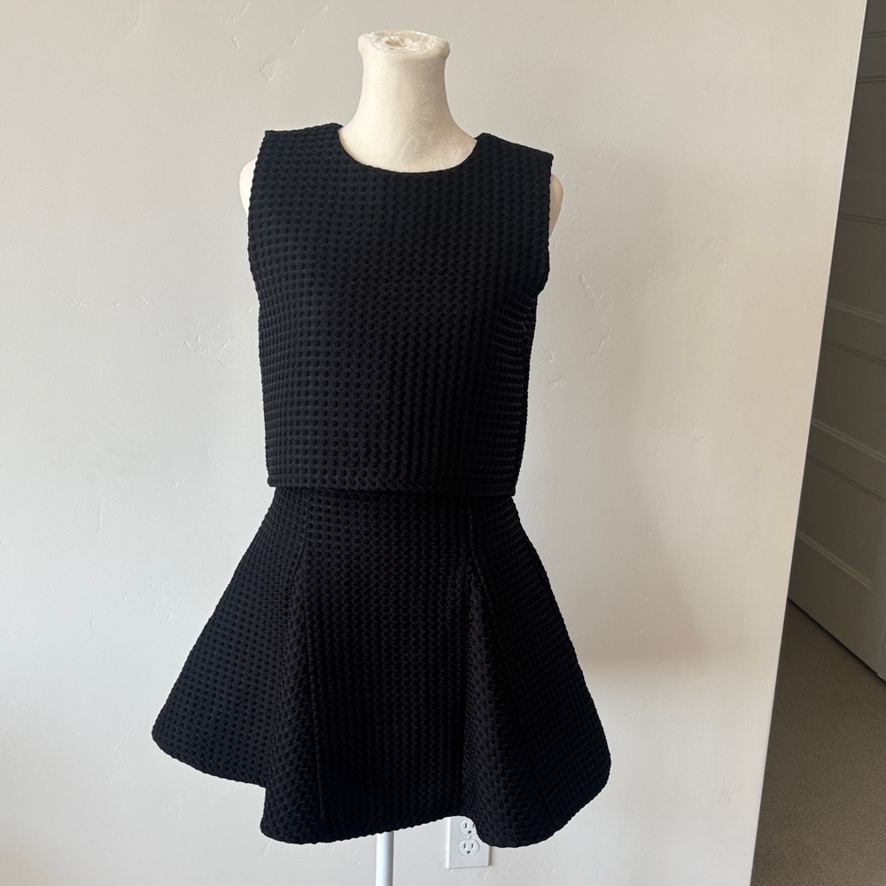 Maje Waffle Fabric Dress